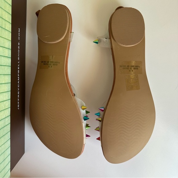 Jeffrey Campbell Ibiza Puffer Irridescent Rainbow Sandal - Picture 3 of 7